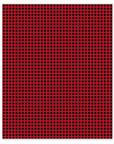 Red Xmas 7 Plaid Faux Leather
