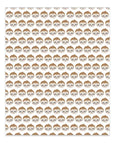 Faux Leather Printed Sloths Pattern