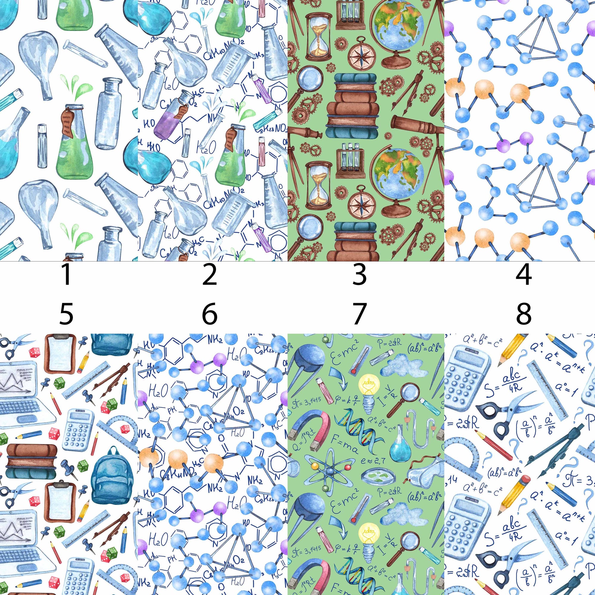 Science Pattern Vinyl