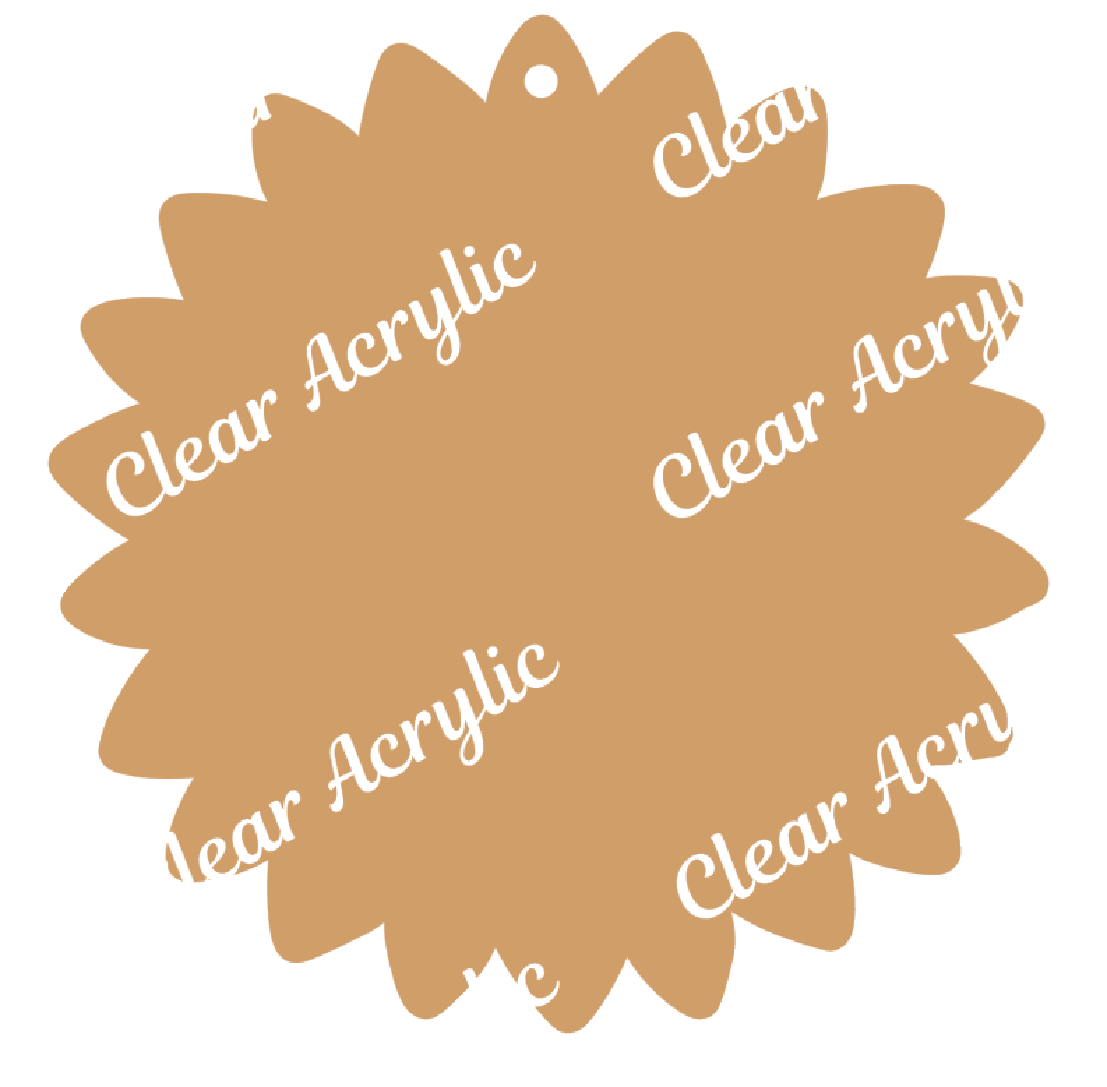 Sunflower Acrylic Craft Blanks for Key Chains Badge Reels
