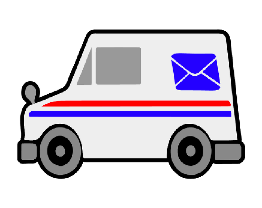 Postal Truck Acrylic Blank