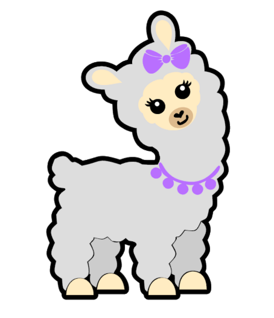 Baby Llama Acrylic Blank