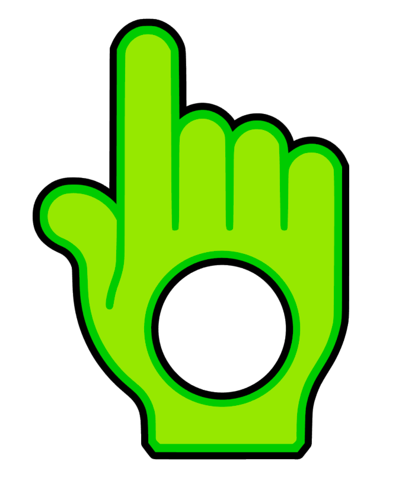 Hand Button Pusher Acrylic blanks SVG files
