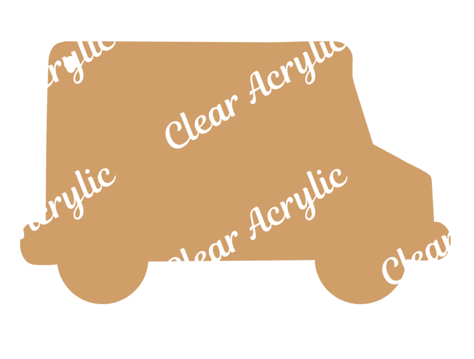 UPS Delivery Truck Acrylic Blanks