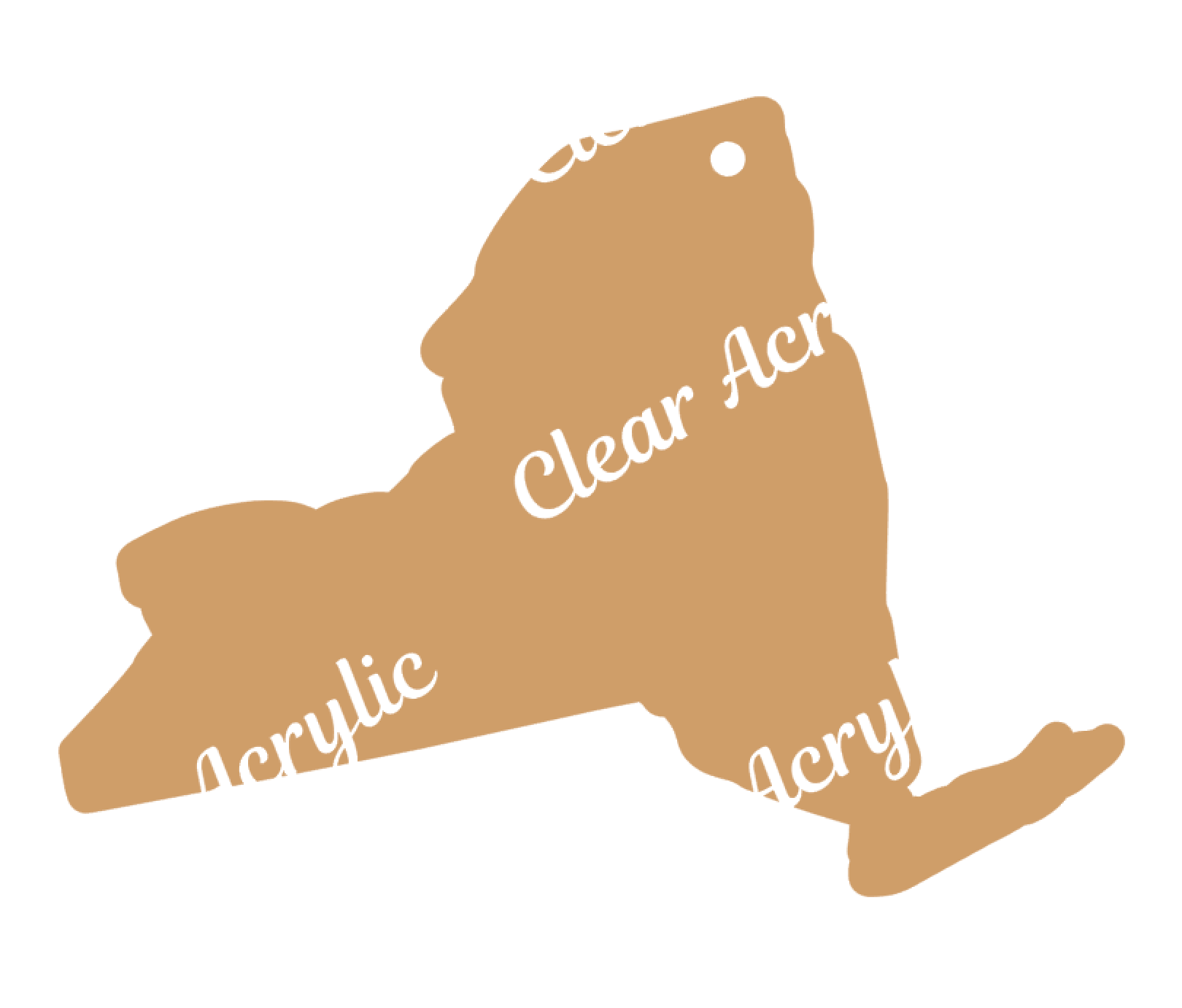 New York State Acrylic Crafting Blanks