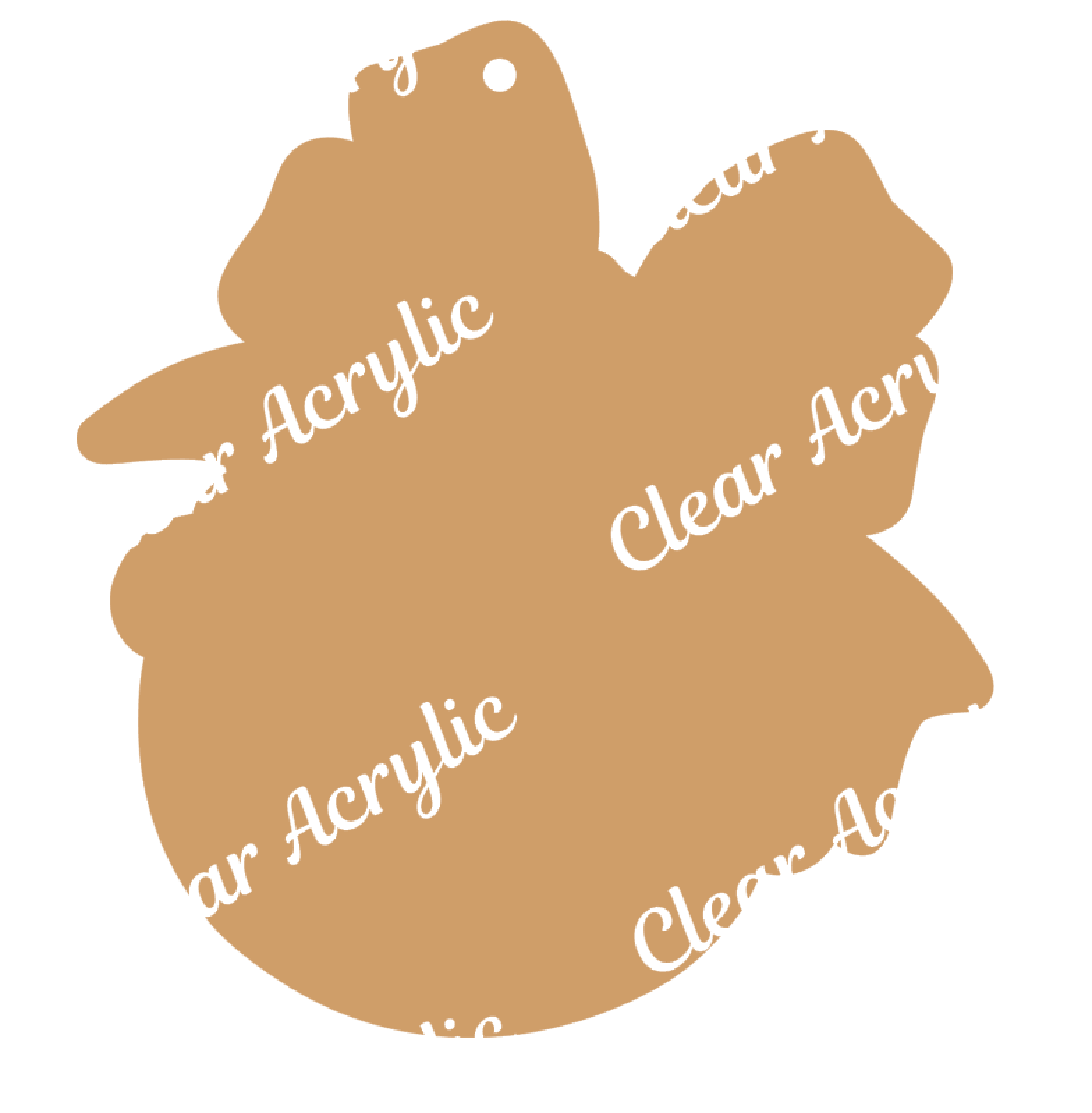 Jingle Bell Acrylic Blanks for Ornament Crafts