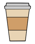 Coffee Latte To Go Cup Acrylic Blank