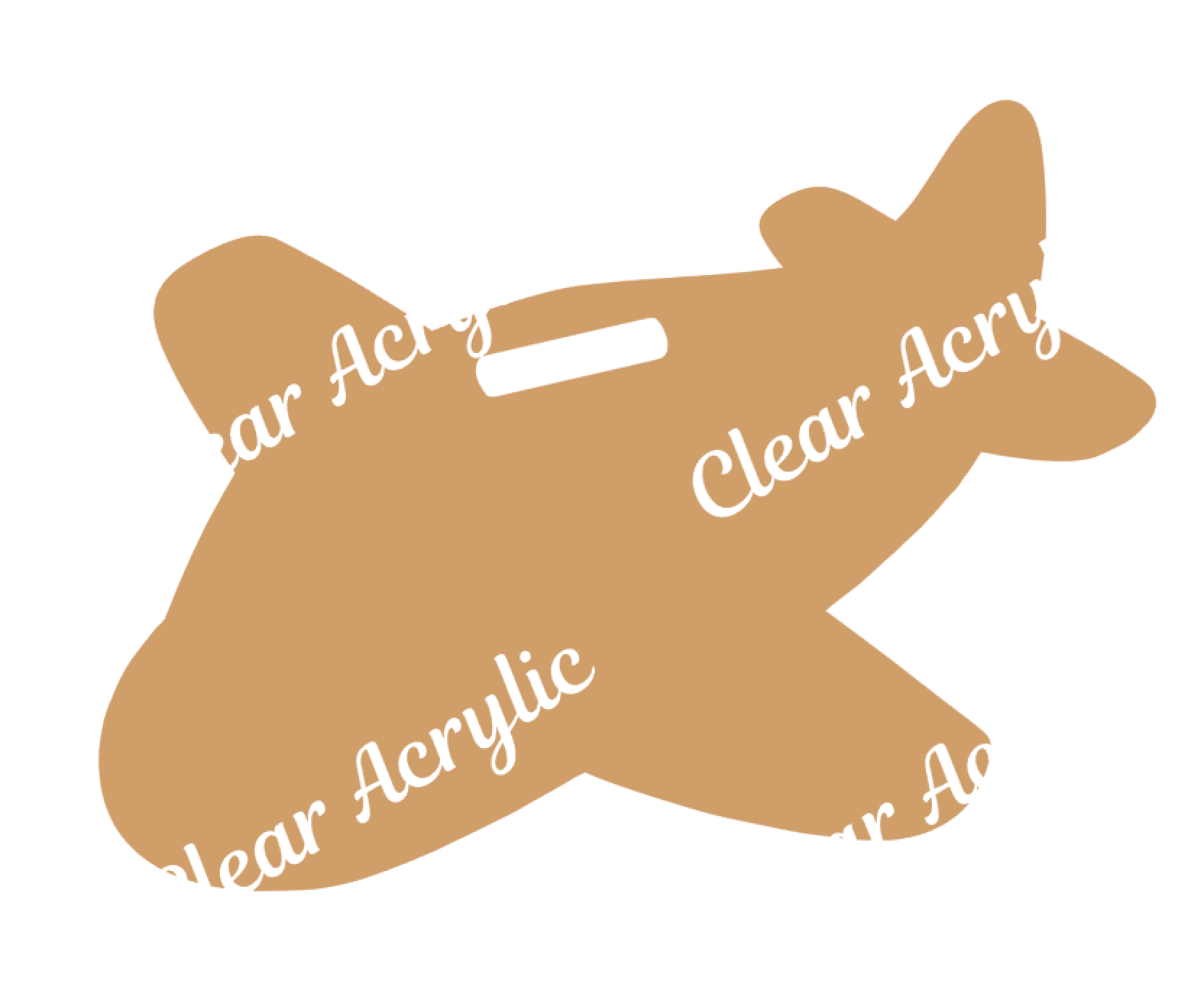 Airplane Luggage Tag Acrylic Blanks