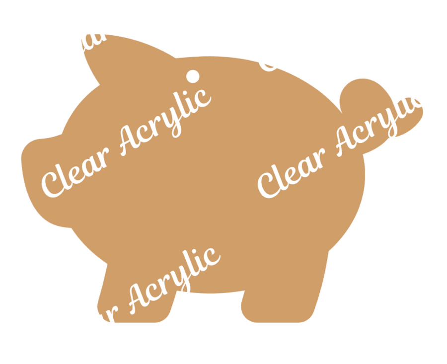 Piggy Bank Acrylic Blank