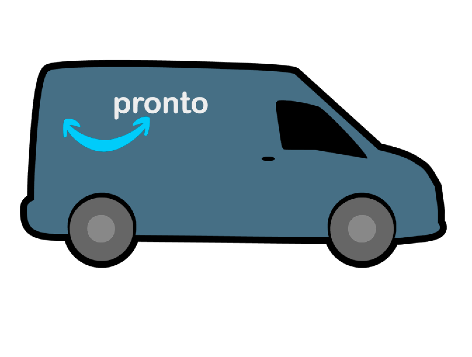 Delivery Van Acrylic Blank