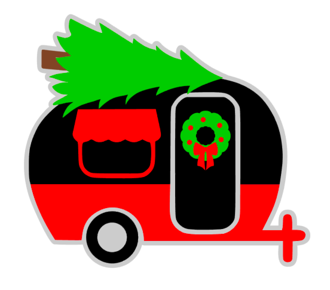Christmas Camper Acrylic Blank