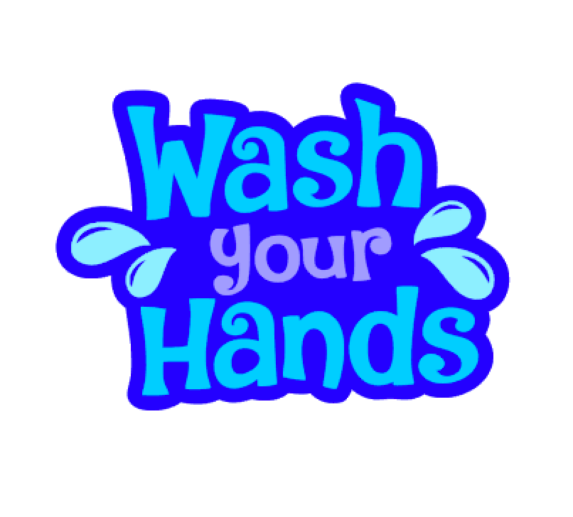 Wash Your Hands Badge Reel Blank