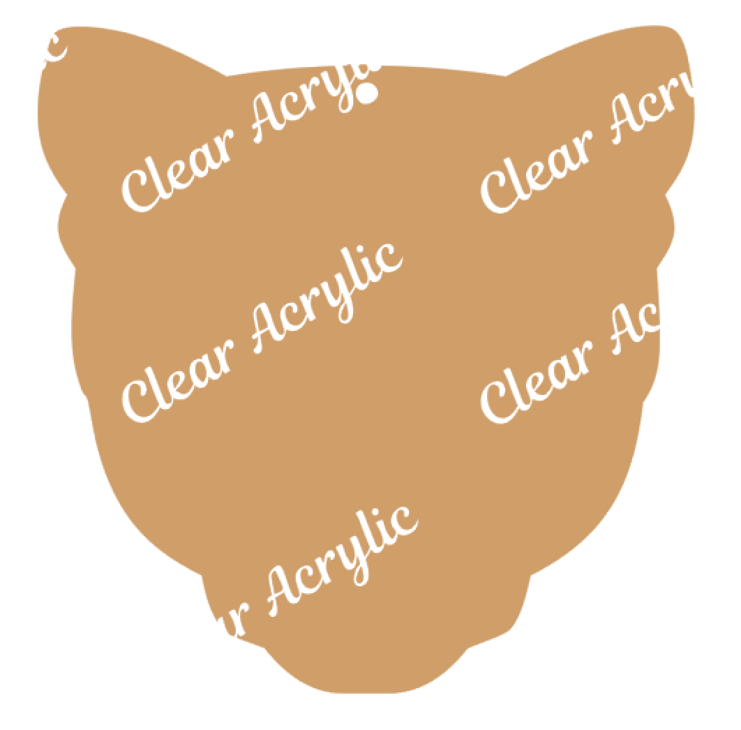 Cougar Head Acrylic Blanks for Key Chain Crafts