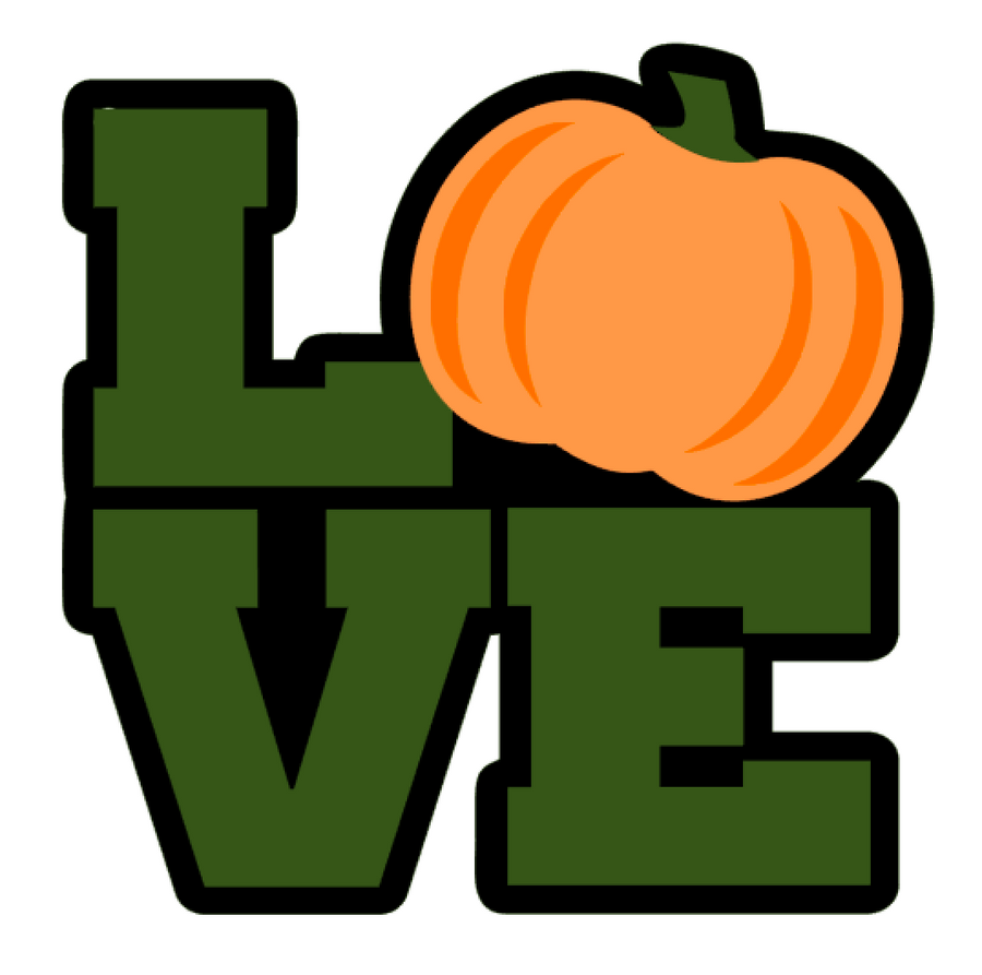 LOVE Pumpkin Acrylic Blank