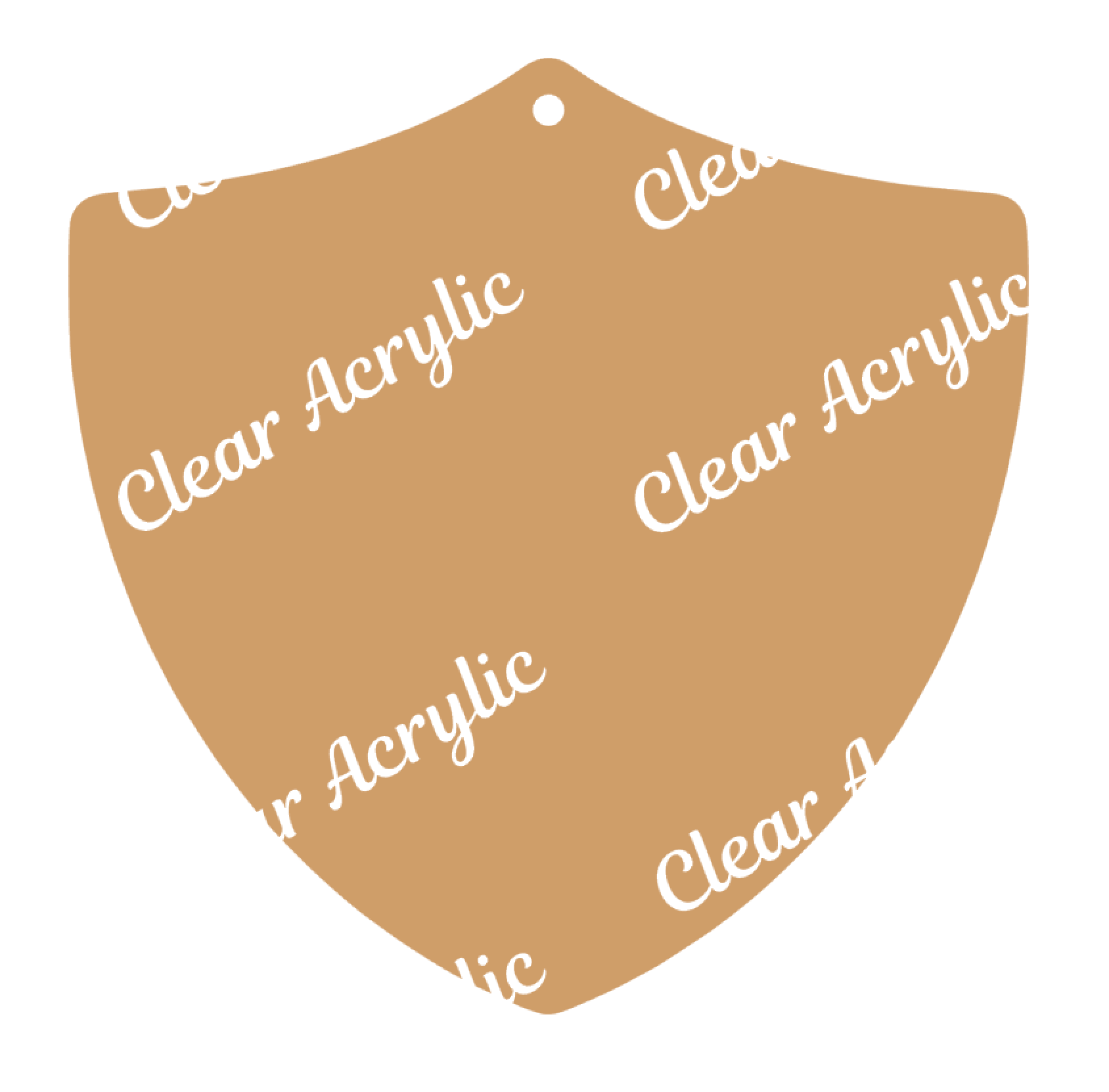 Shield Shape Acrylic Blanks
