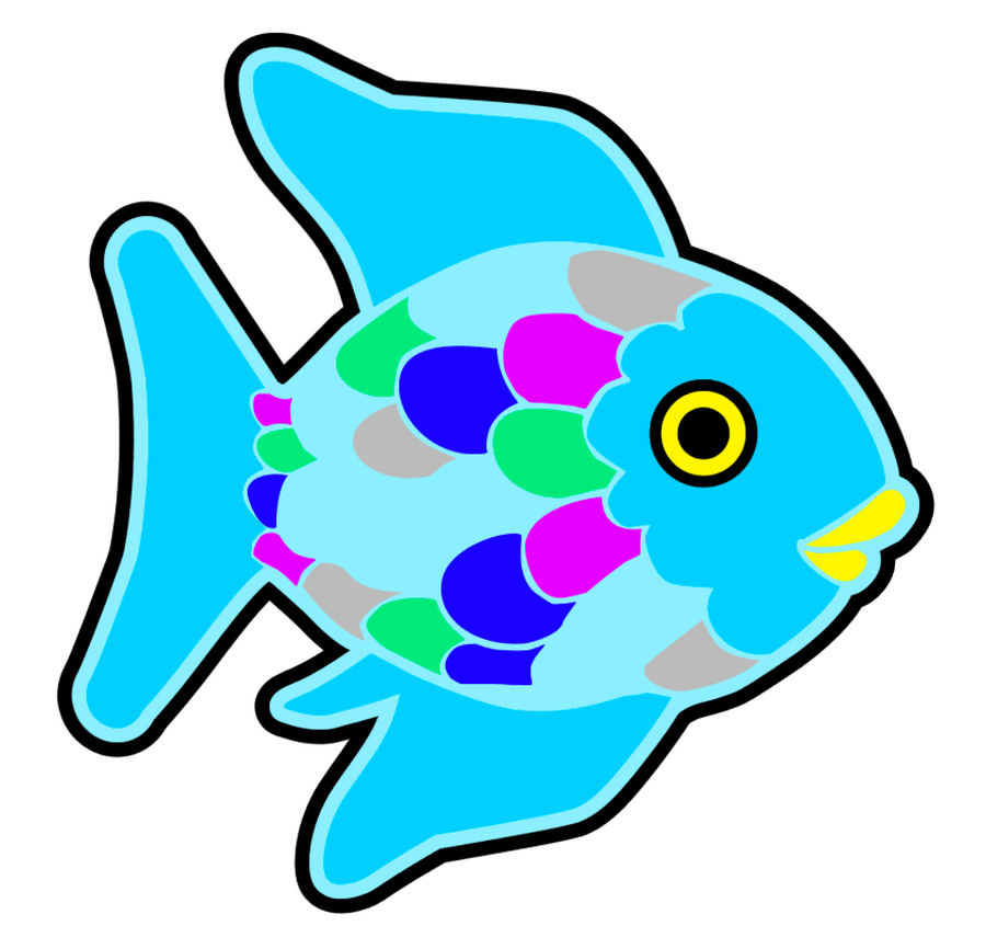 Rainbow Fish Acrylic Blank