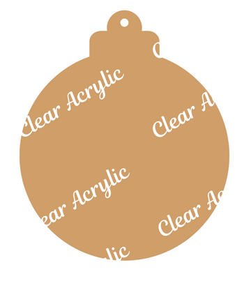 Bauble Ornament Acrylic Blank