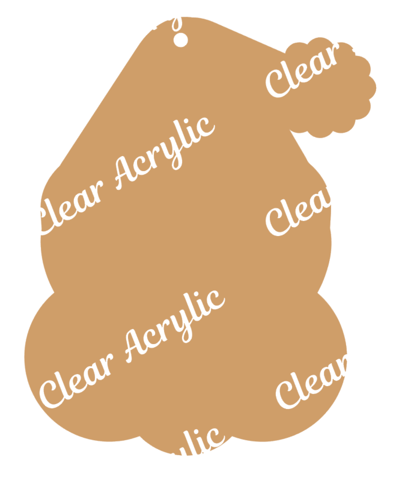 Santa Claus Christmas Acrylic Blanks