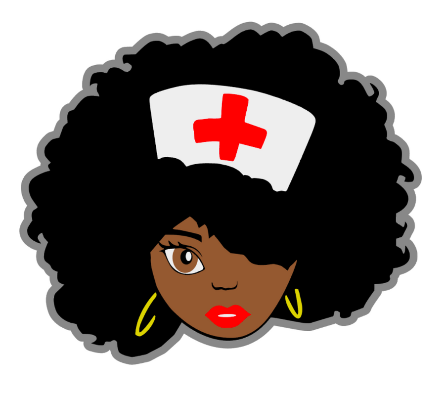 Nurse African American Acrylic Blank