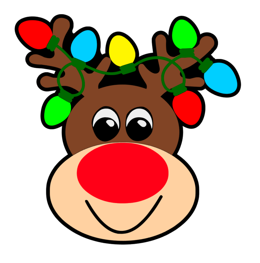 Rudolph with Lights Acrylic Blank