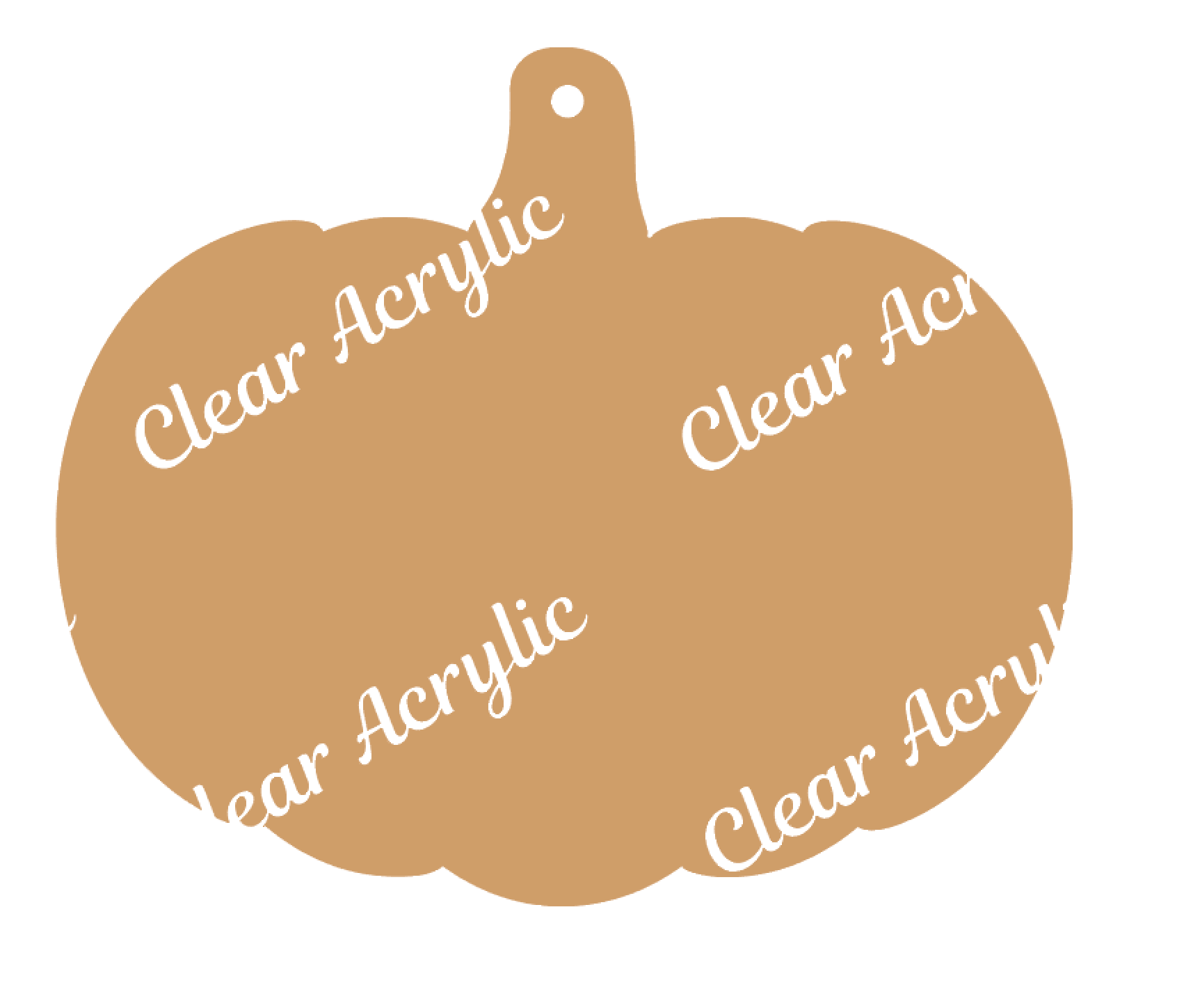 Simple Pumpkin Acrylic Blanks for Holiday Crafts
