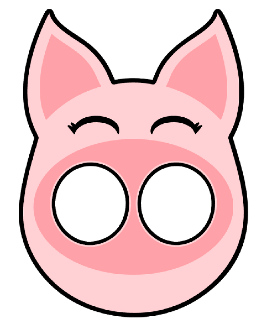 Pig Head Acrylic Blank