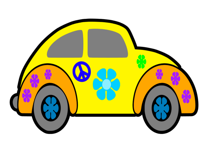 Hippie Car Acrylic Blank