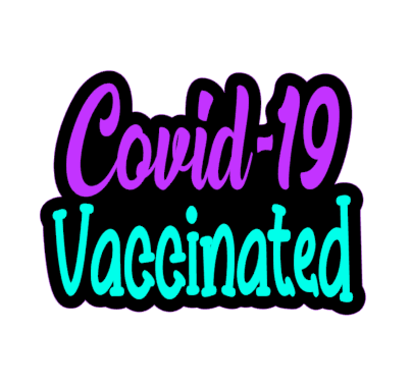 COVID Vaccinated  Badge Reel Blank