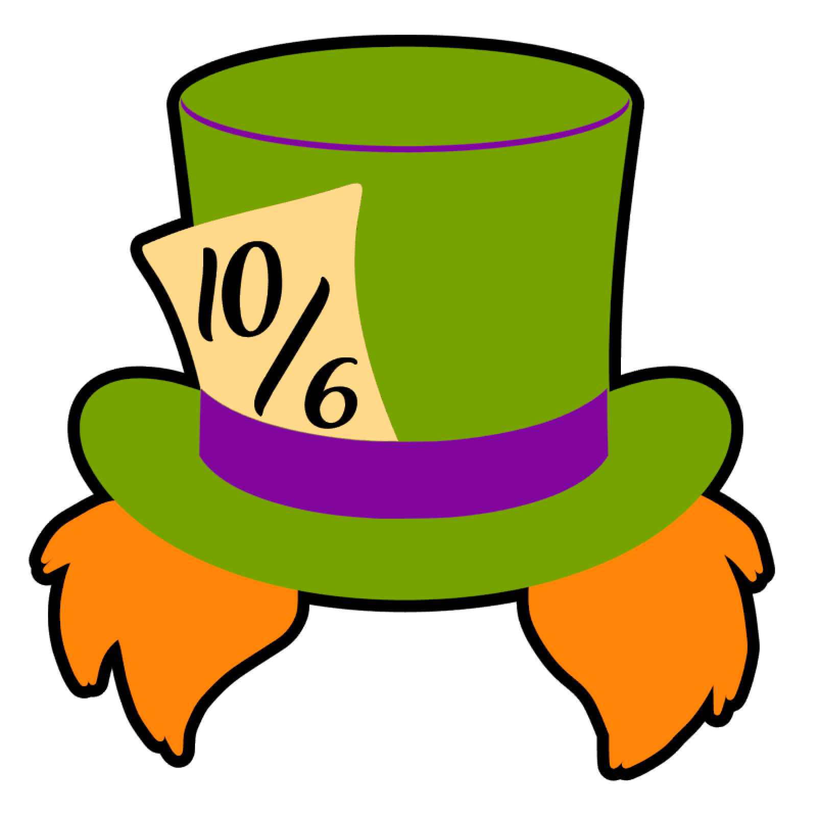 Mad Hatter Hat Acrylic Blank