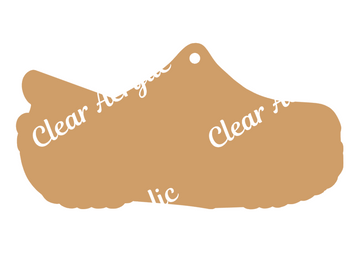 Rubber Shoe Acrylic Blank