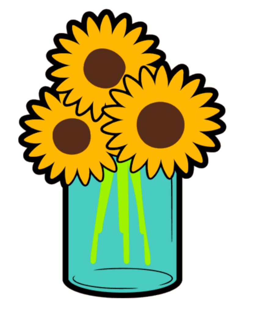 Sunflowers Mason Jar Acrylic Blank