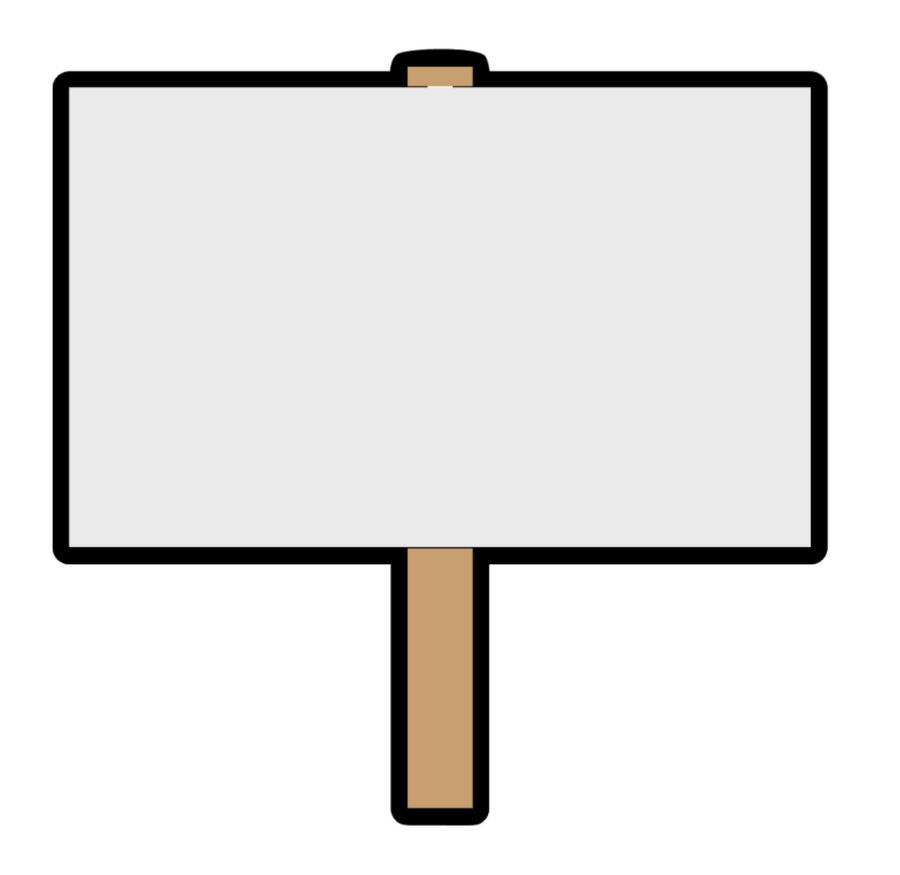 Protest/For Sale Sign Acrylic Blank