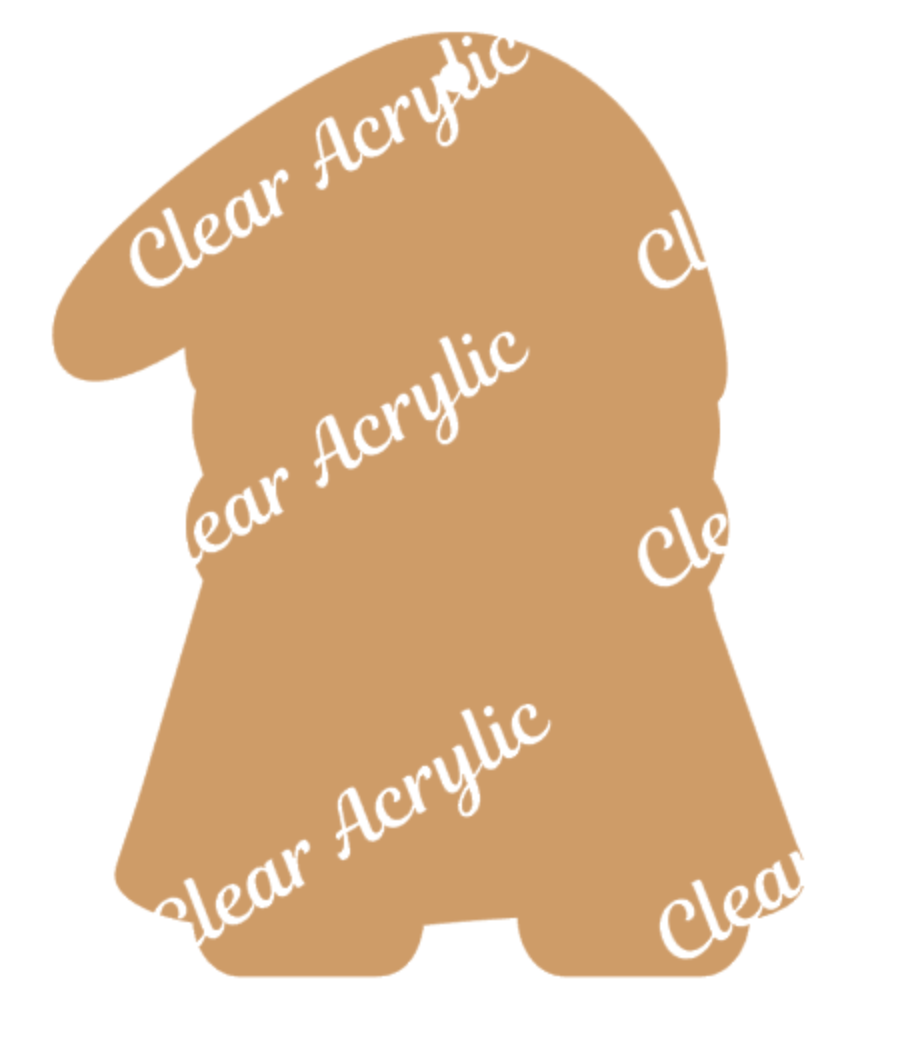 Lab Tech Gnome Acrylic Crafting Blanks