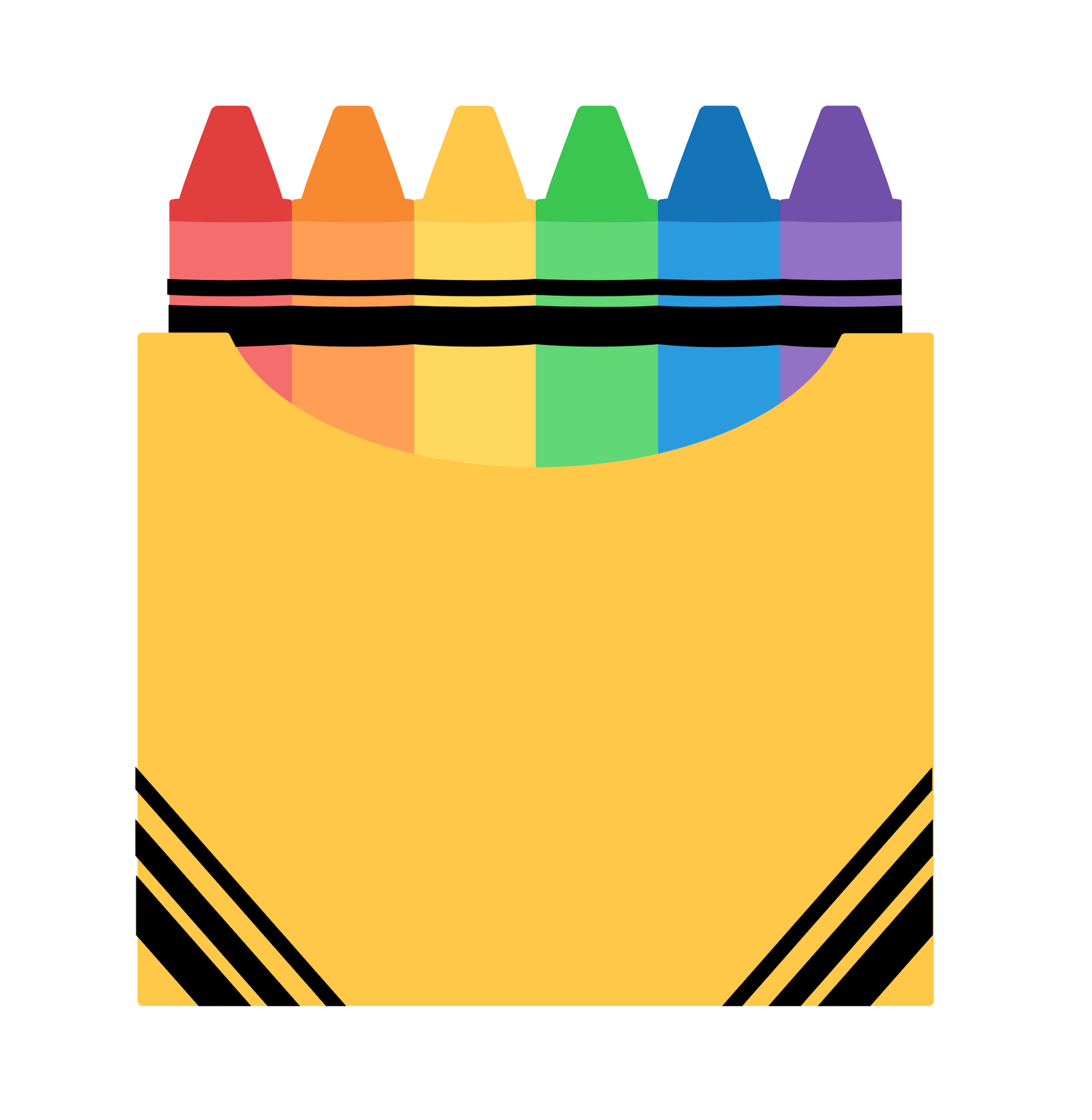 Crayons Box Decals for Acrylic Blanks
