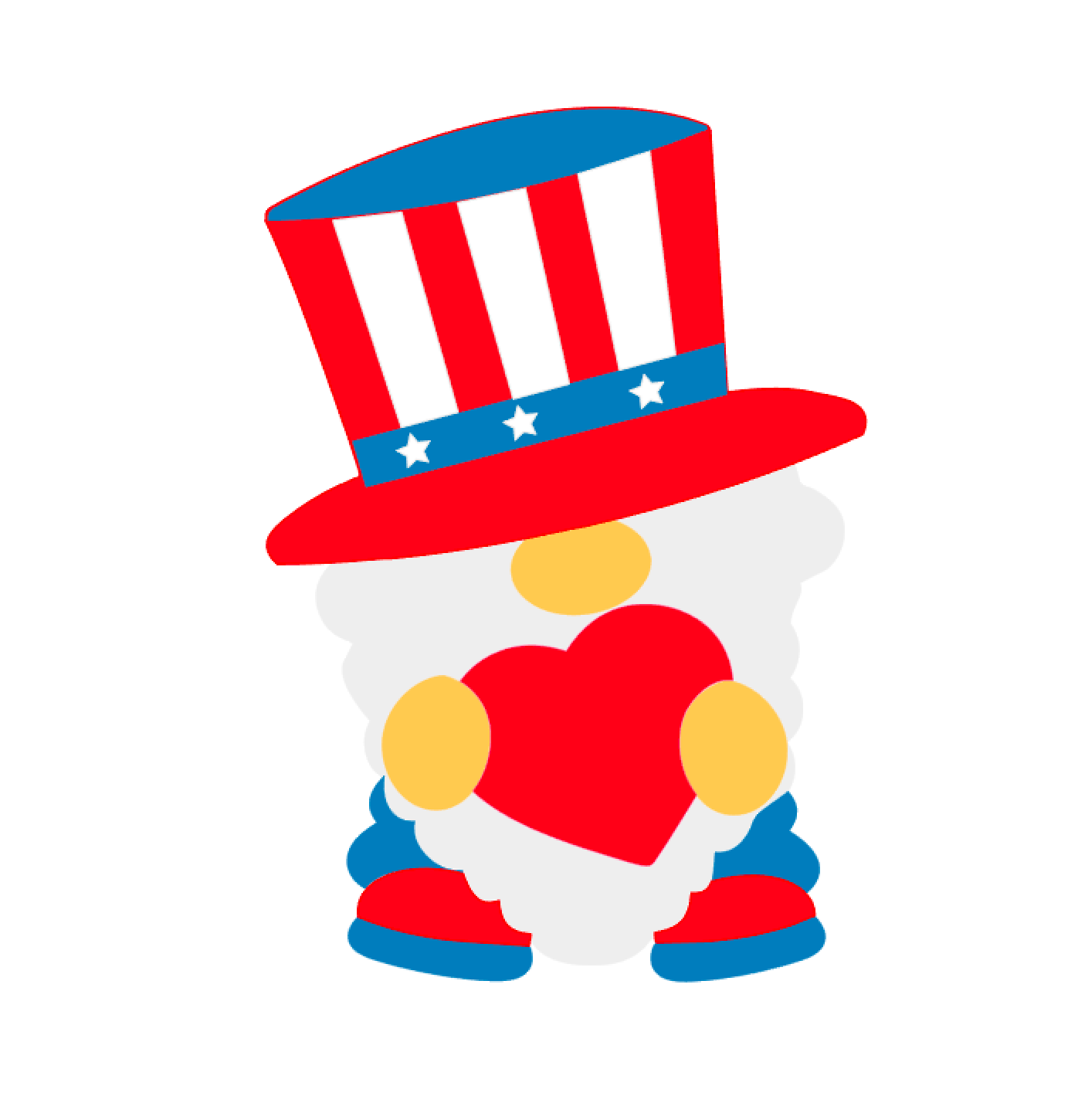 Patriotic Gnome DECAL