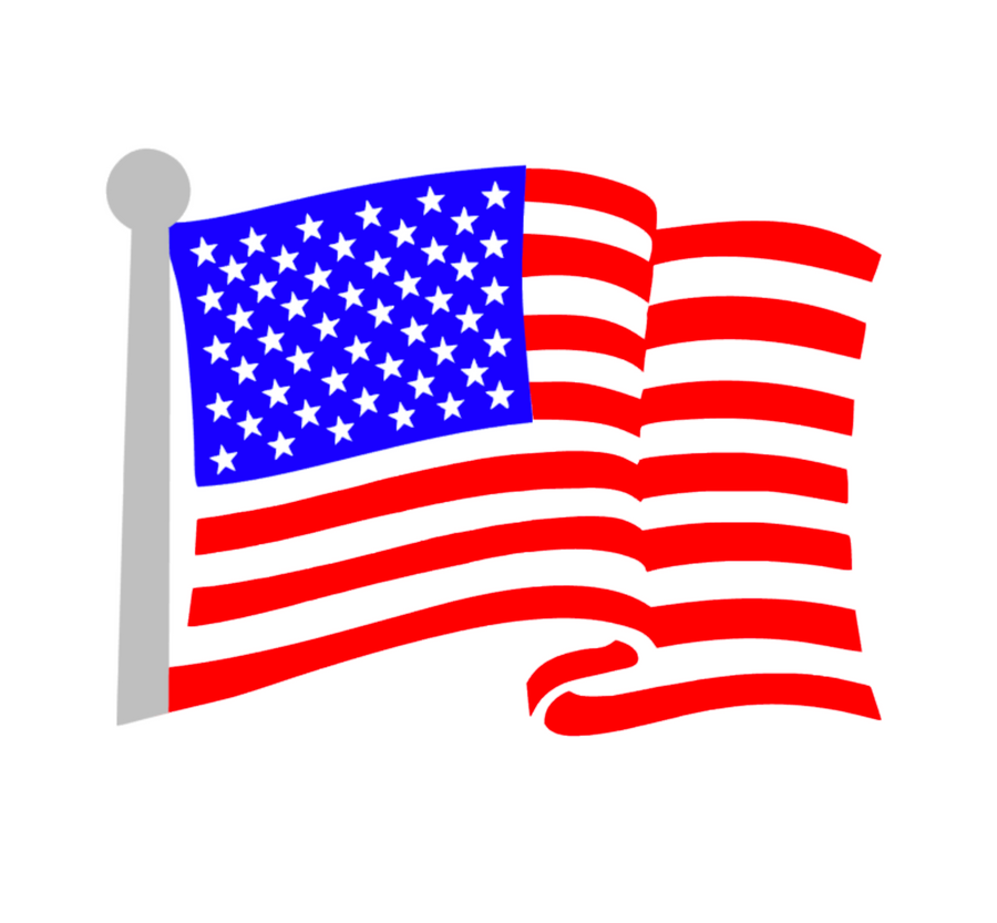 USA Flag #1 DECAL