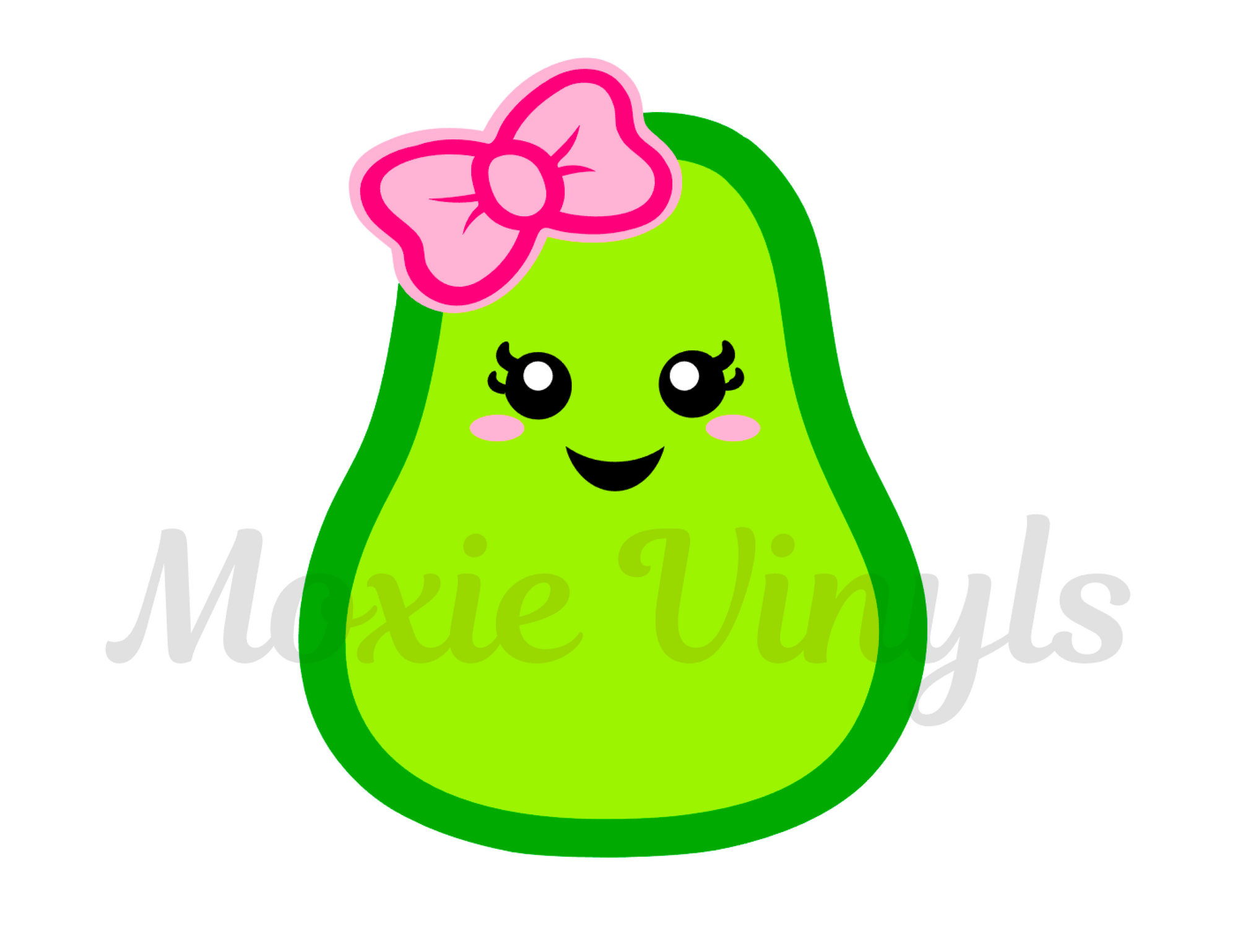 Avocado Bow DECAL