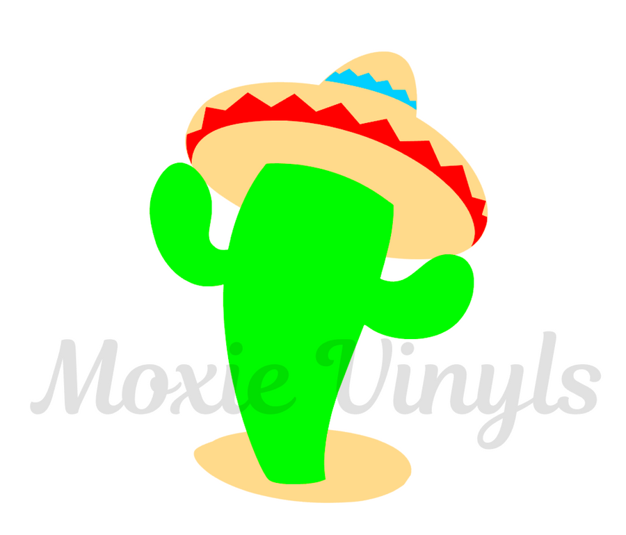 Cactus Sombrero DECAL