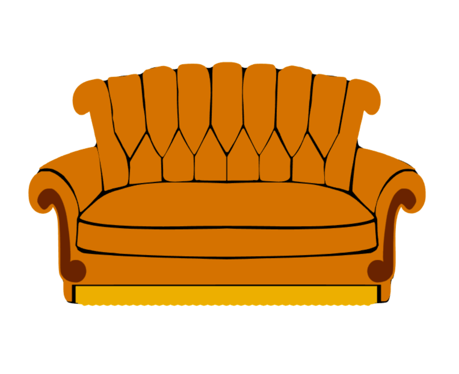 Friends Couch Decal and Acrylic Blanks