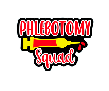 Phlebotomy Squad Badge Reel Blank