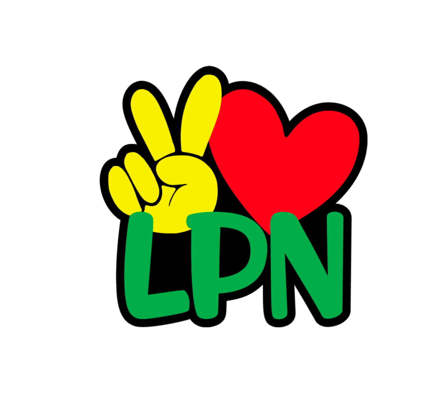 Peace Love Acrylics for Nurse Badge Reels