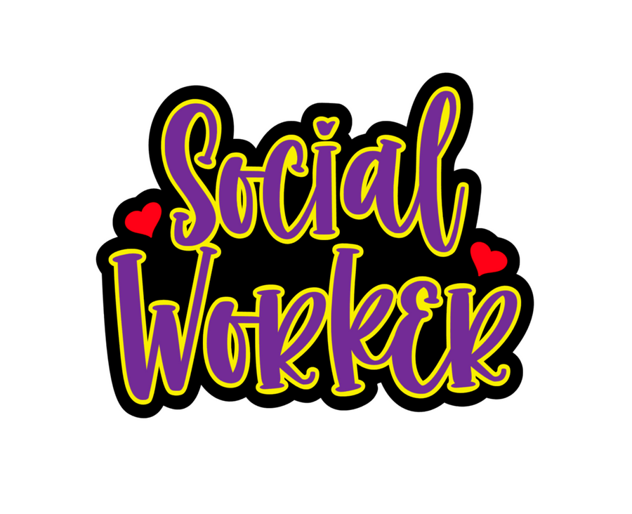 Social Worker Badge Reel Blank