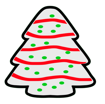 Christmas Tree Cake Acrylic Blank