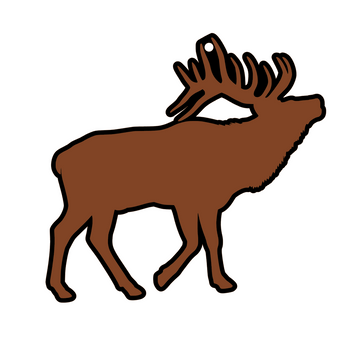 Elk Profile Acrylic Blank