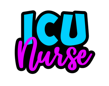ICU Nurse Acrylic Badge Reel Blanks