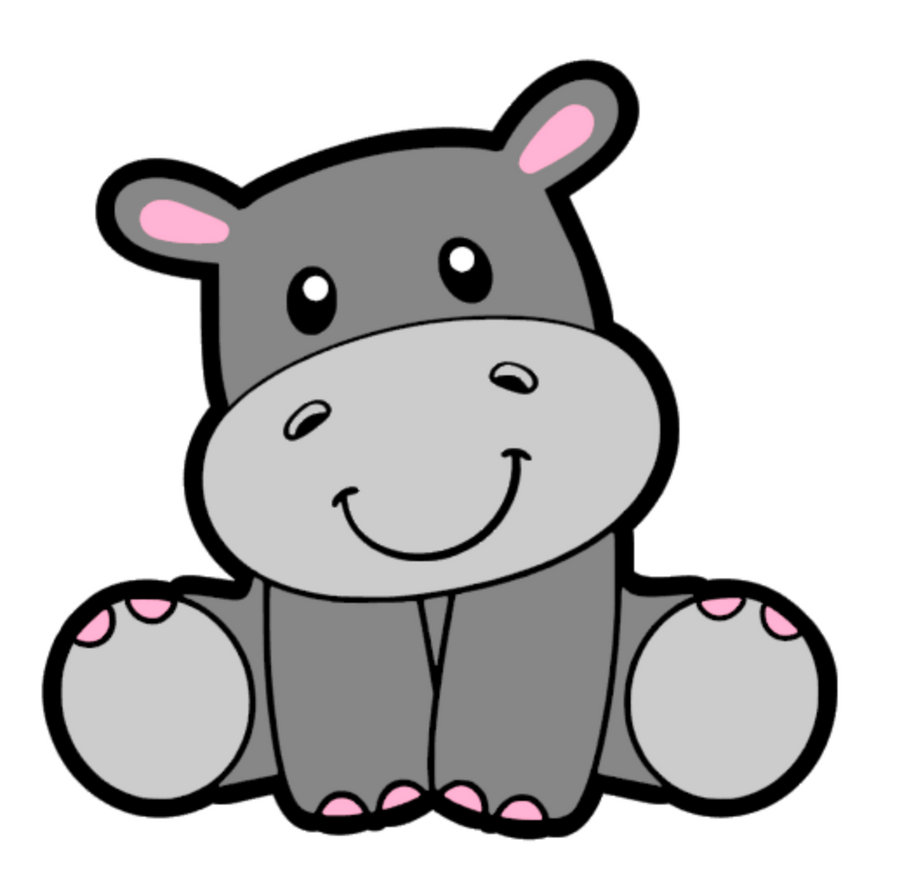 Baby Hippo Acrylic Blanks