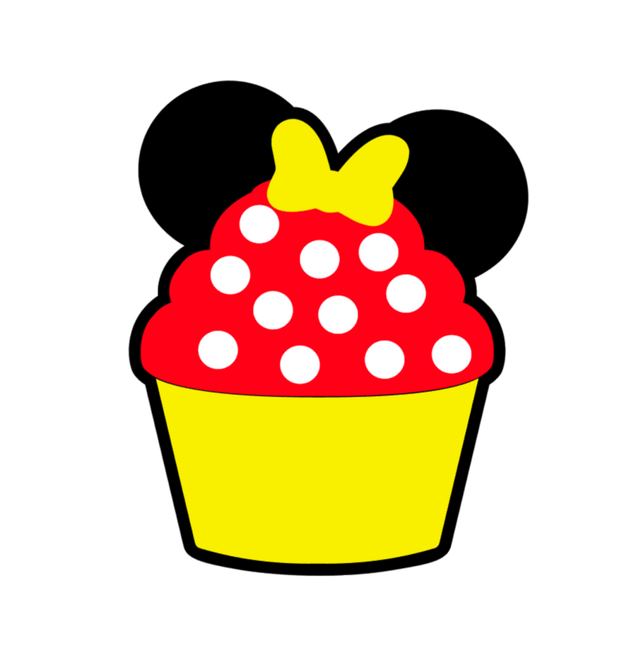 Minnie Cupcake Acrylic Blank
