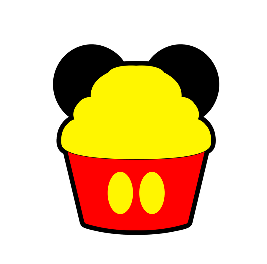 Mickey Cupcake Acrylic Blank