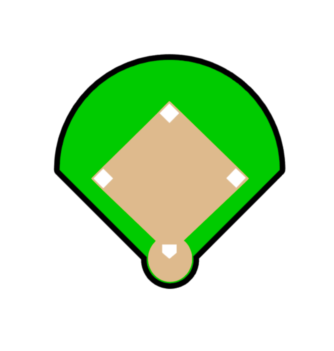 Baseball Field Diamond Acrylic Blanks