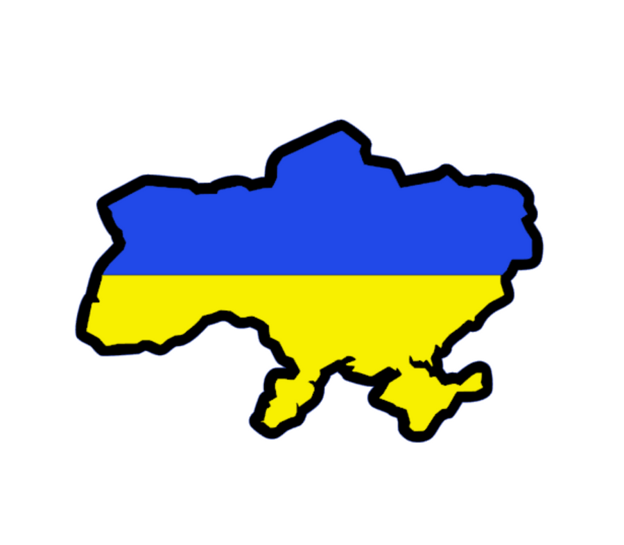 Ukraine Acrylic Blank for Badge Reel Crafts